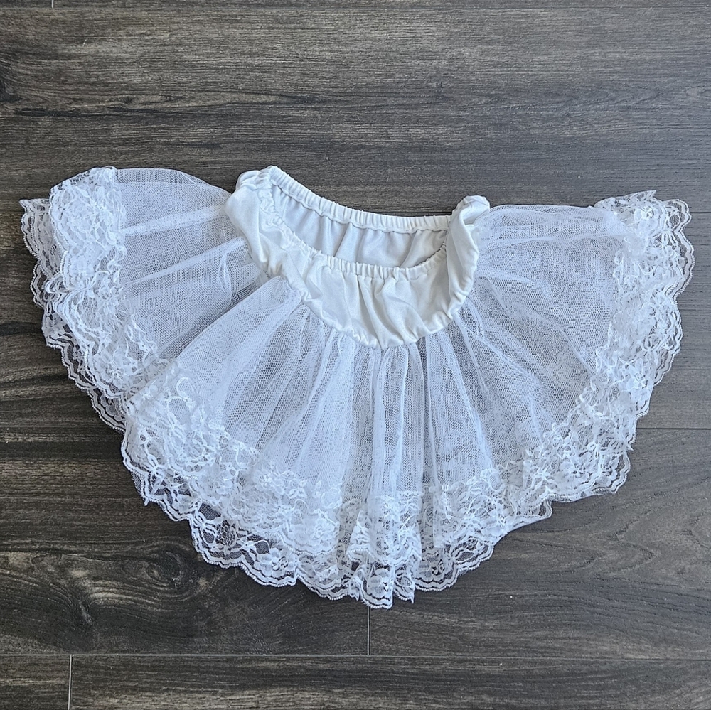 Leg Avenue White Lace Tutu Halloween Costume Skirt